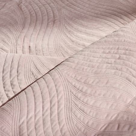 Jednokolorowa narzuta na łóżko z wytłoczonym wzorem Kaylin 200x220 cm