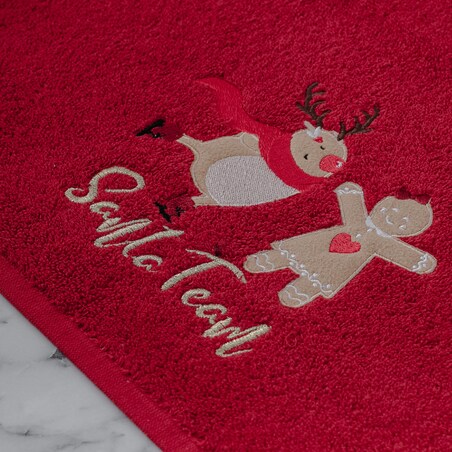 Bath Towel Santa Team 50x90 cm