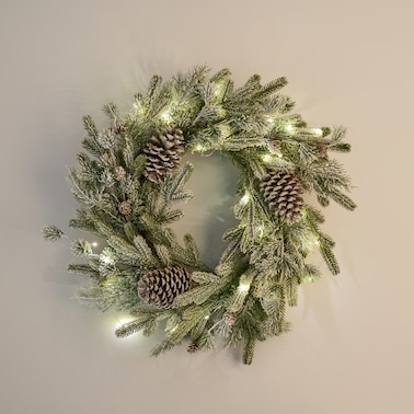 Wianek Led Rovice z motywem roślinnym