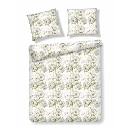 Komplet pościeli z bawełny satynowej Flornett 160x200 cm z 2 poszewkami 70x80