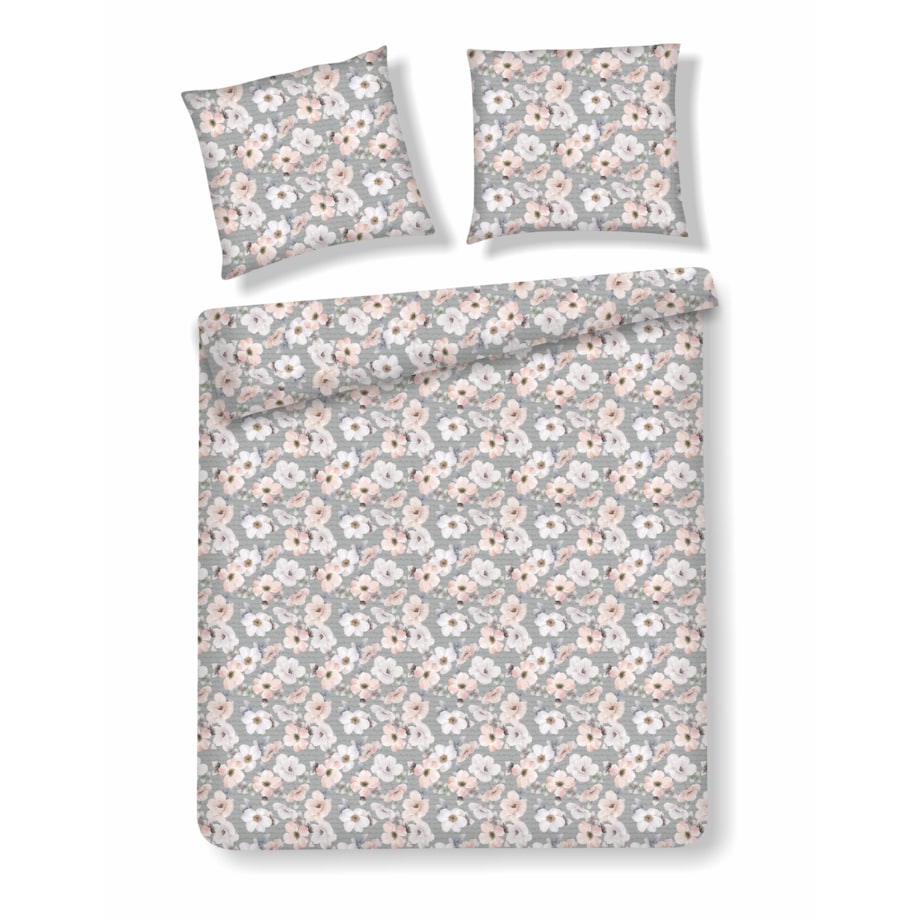 Pościel z bawełny satynowej Borrelio 200x220 cm z motywem kwiatowym