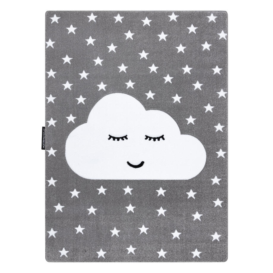 Dywan PETIT CLOUD CHMURKA GWIAZDKI szary