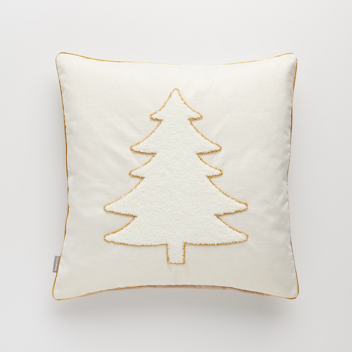 Poszewka Haftowana Medis 45x45 cm z motywem choinki