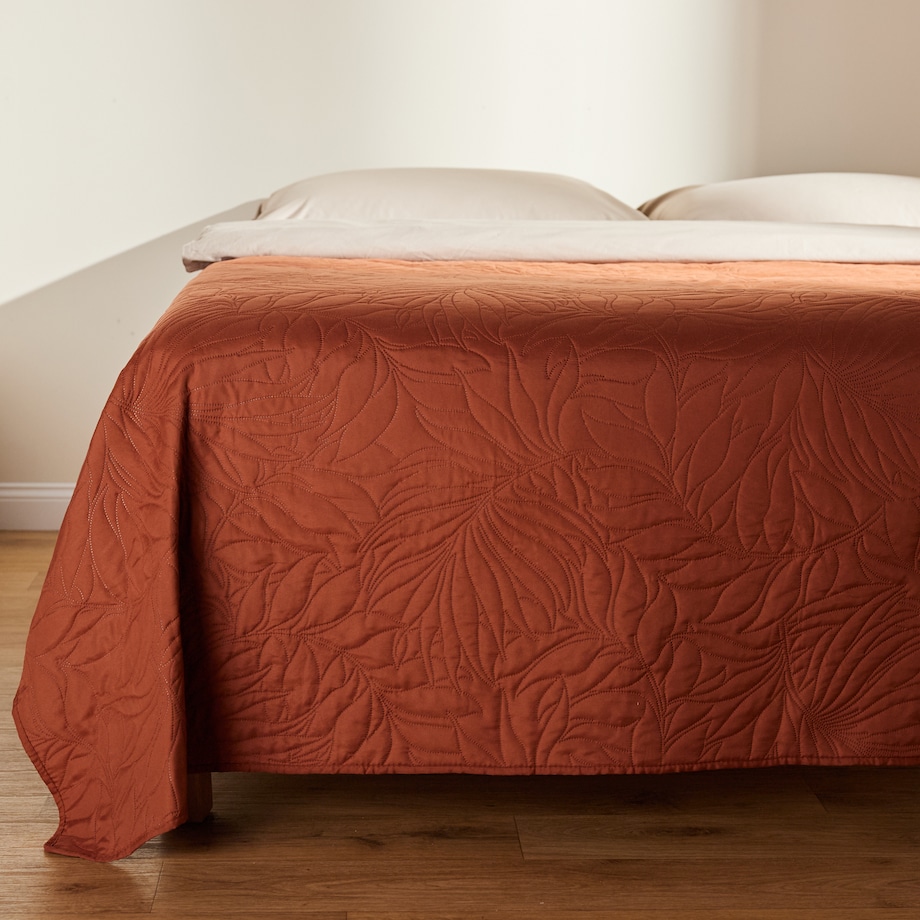 Jednokolorowa narzuta na łóżko Botanical 200x220 cm