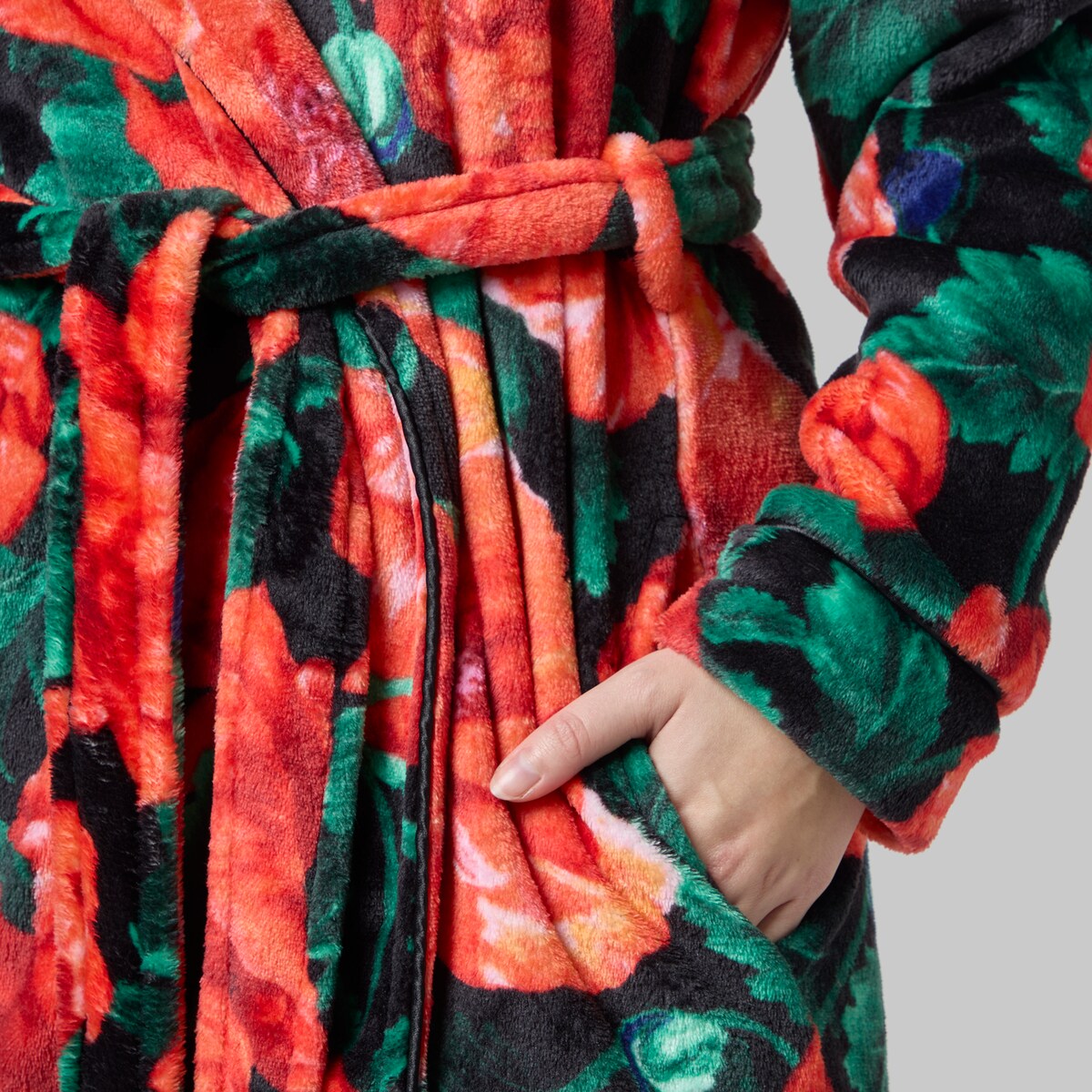 Szlafrok Casinos z motywem kwiatowym