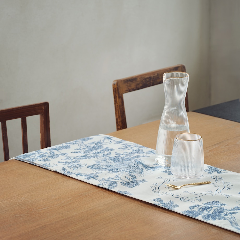 Bieżnik z nadrukiem Evite 35x180 cm z motywem pejzażu