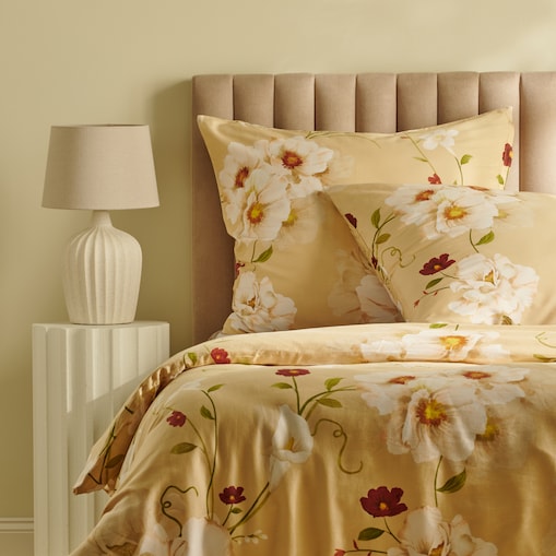 Pościel z bawełny satynowej Blisoll 160x200 cm z wzorem kwiatowym