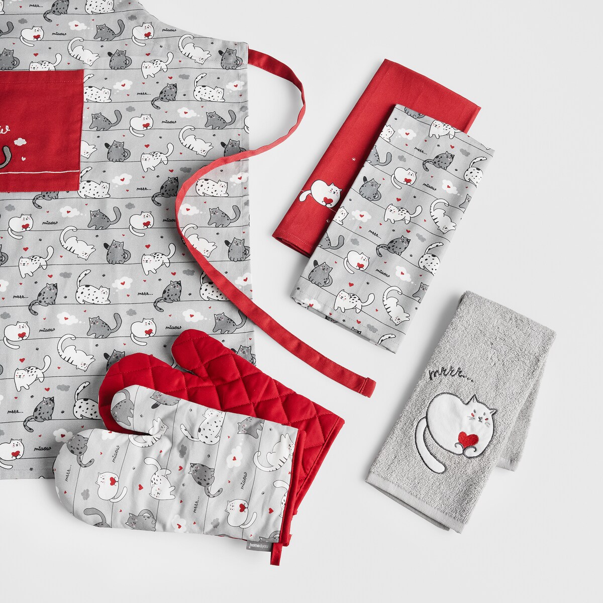 Fartuch Nuage 70x85 cm z motywem zwierzęcym