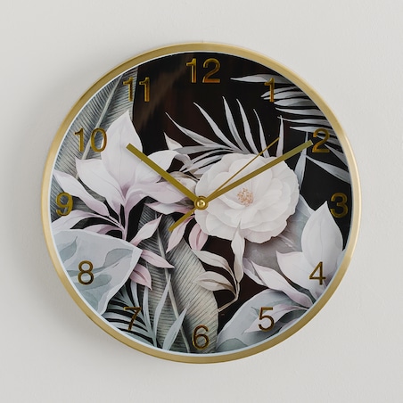 Wall Clock Tropicani Flower 