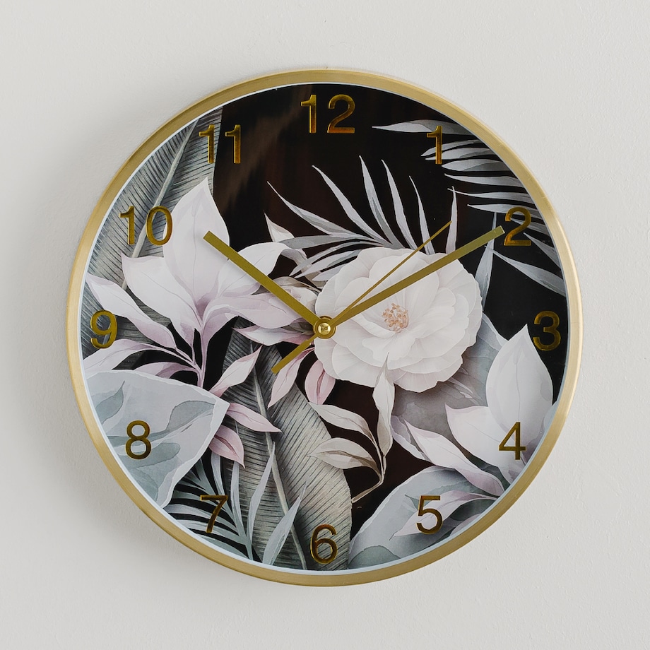 Wall Clock Tropicani Flower 