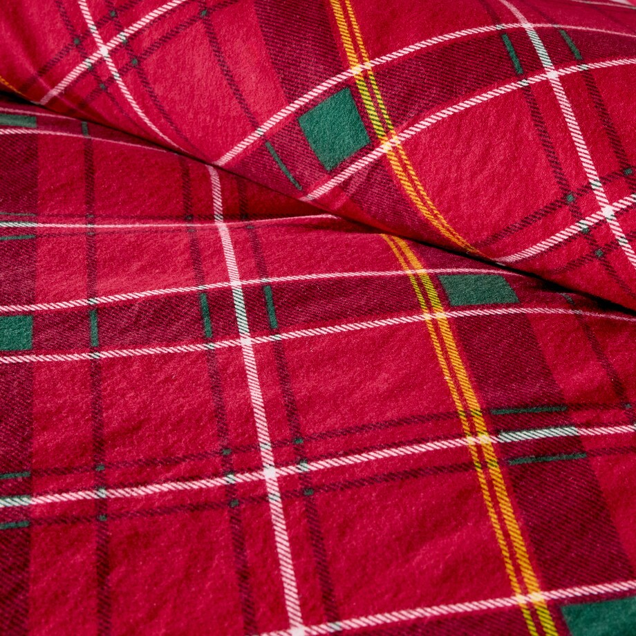 Komplet pościeli flanelowej Kreksito 140x200 cm z 1 poszewką 70x80