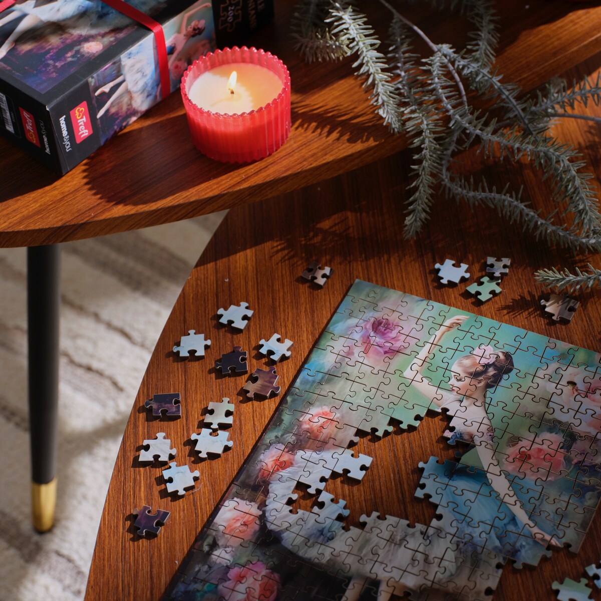 Puzzle drewniane Little Ballerina z motywem postaci