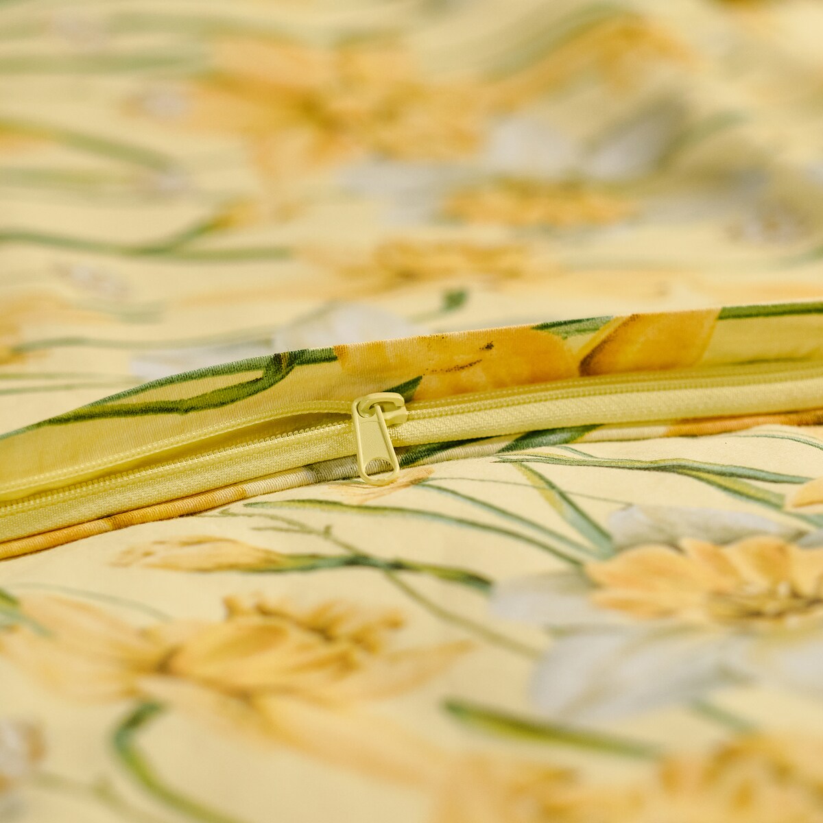 Pościel z bawełny satynowej Daffelis 160x200 cm z motywem kwiatowym