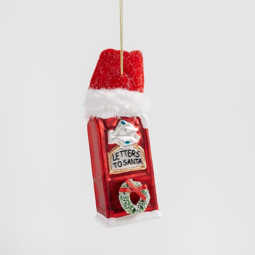 Bombka szklana Letterso z motywem mikołaja