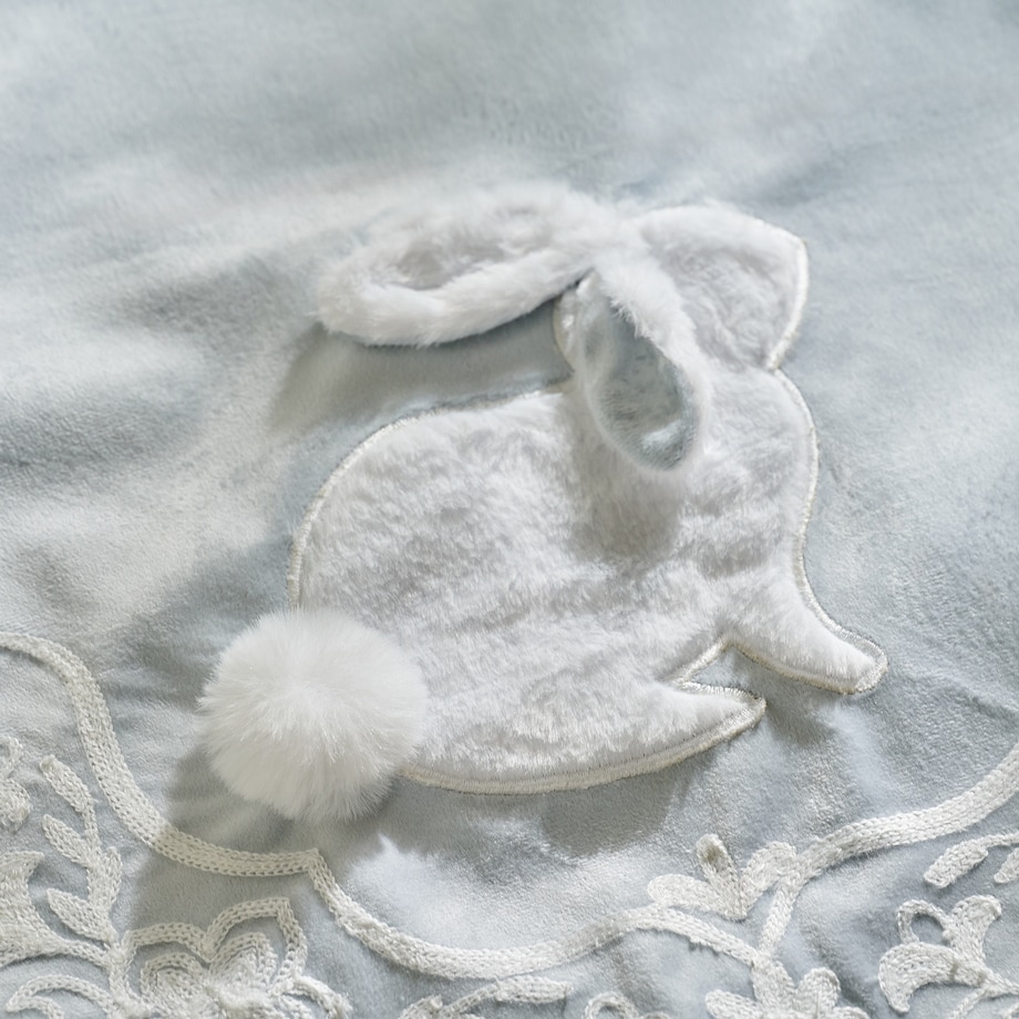 Bieżnik Haftowany Blando 45x180 cm z motywem królika