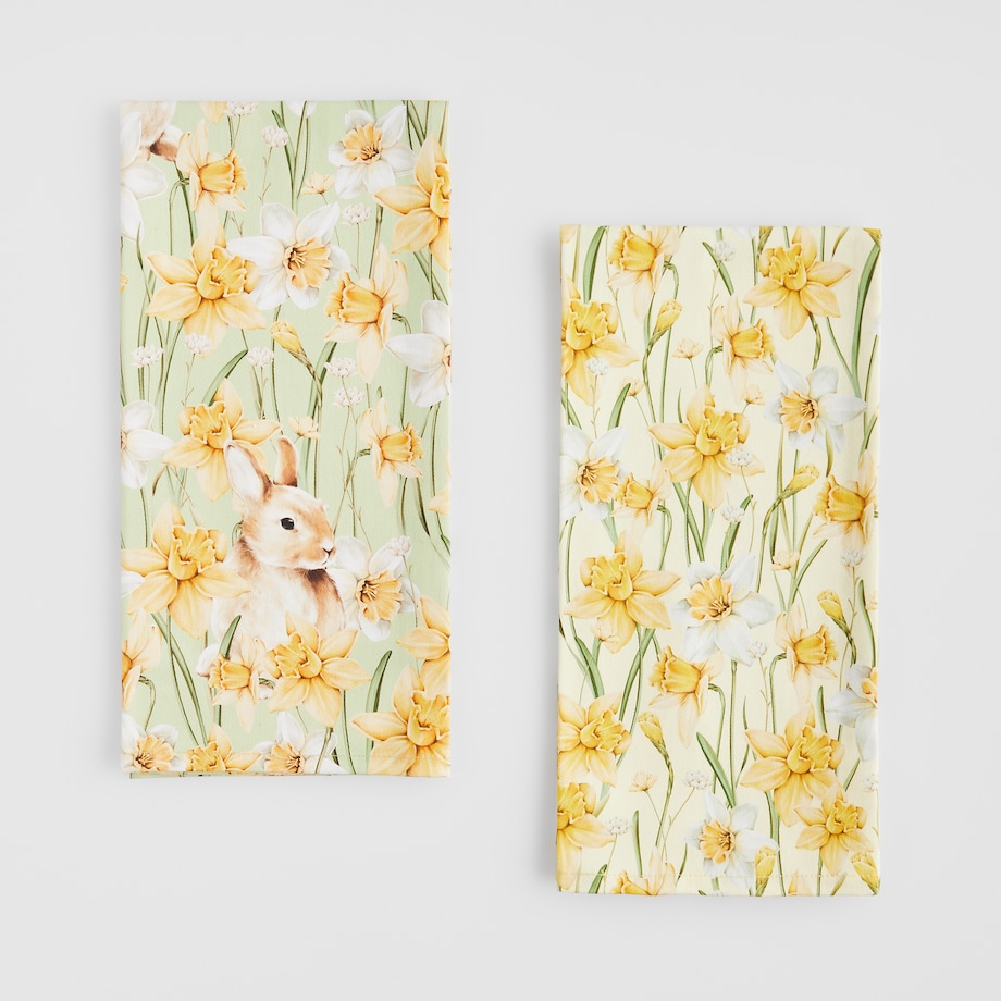 Komplet Ścierek Daffelisbunny 45x65 cm z motywem królika