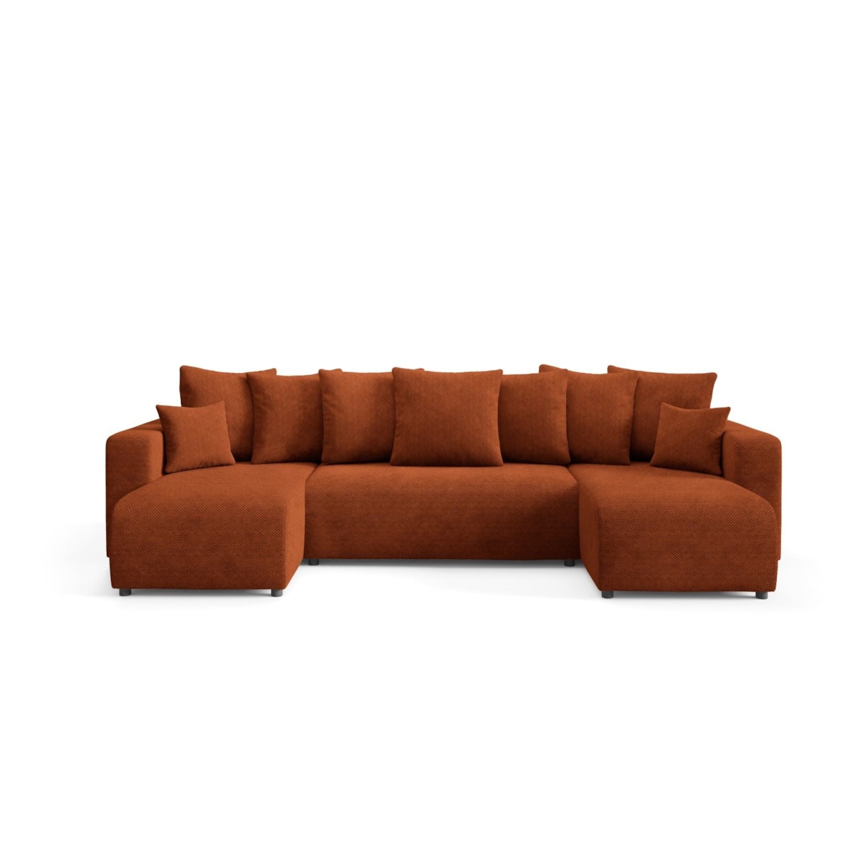 Narożnik EVORA U z pojemnikiem tkanina miękki plusz Kolor: Onega 18