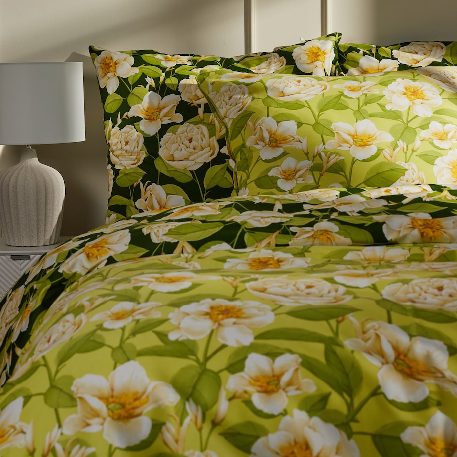 Pościel z bawełny satynowej Fenilla 160x200 cm z wzorem kwiatowym