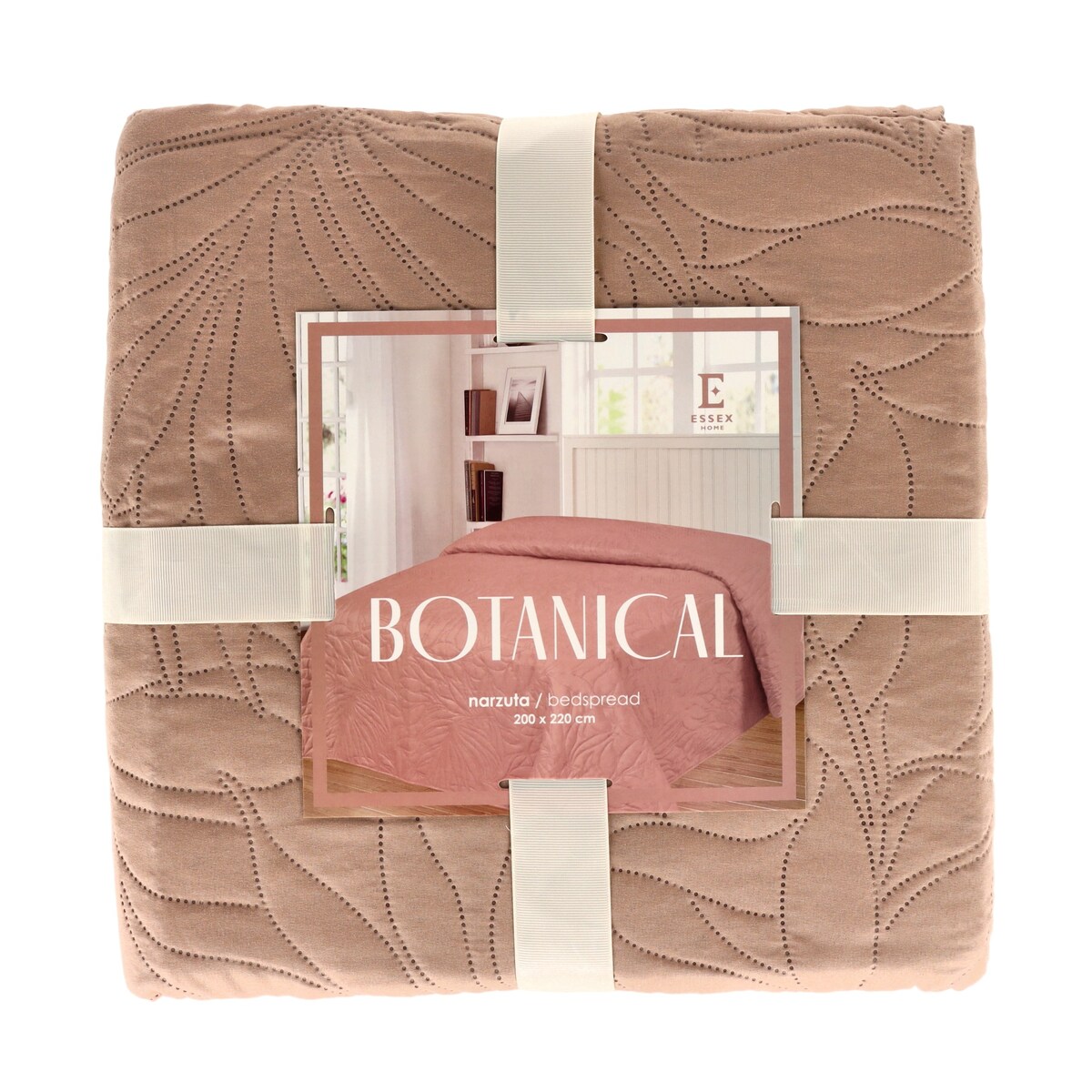 Jednokolorowa narzuta na łóżko Botanical 200x220 cm