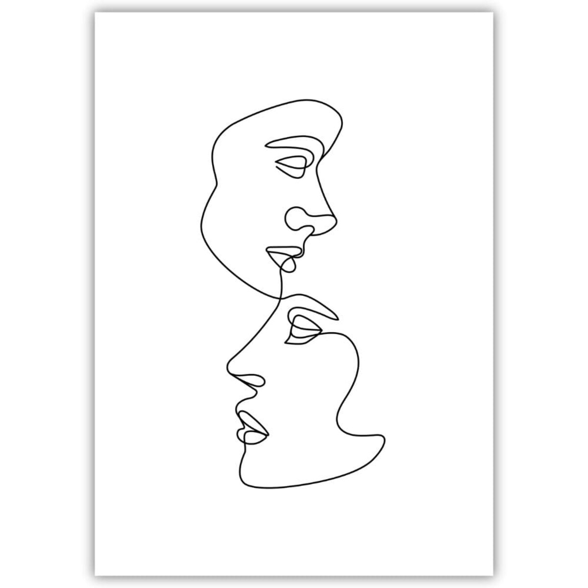 plakat line art oni 3 70x100 cm