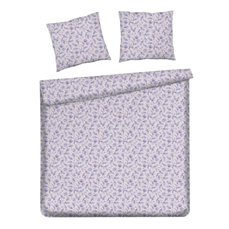 Pościel z bawełny satynowej Amantello 200x220 cm z motywem liści