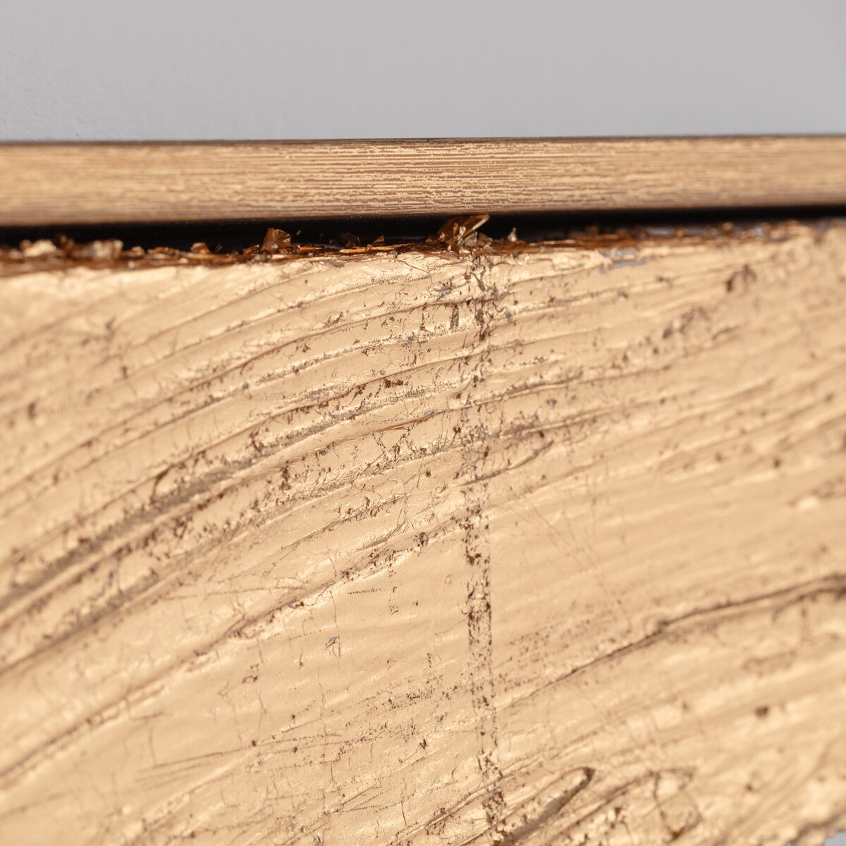 ręcznie zdobiony obraz na płótnie z elementami złota cerano 70x100