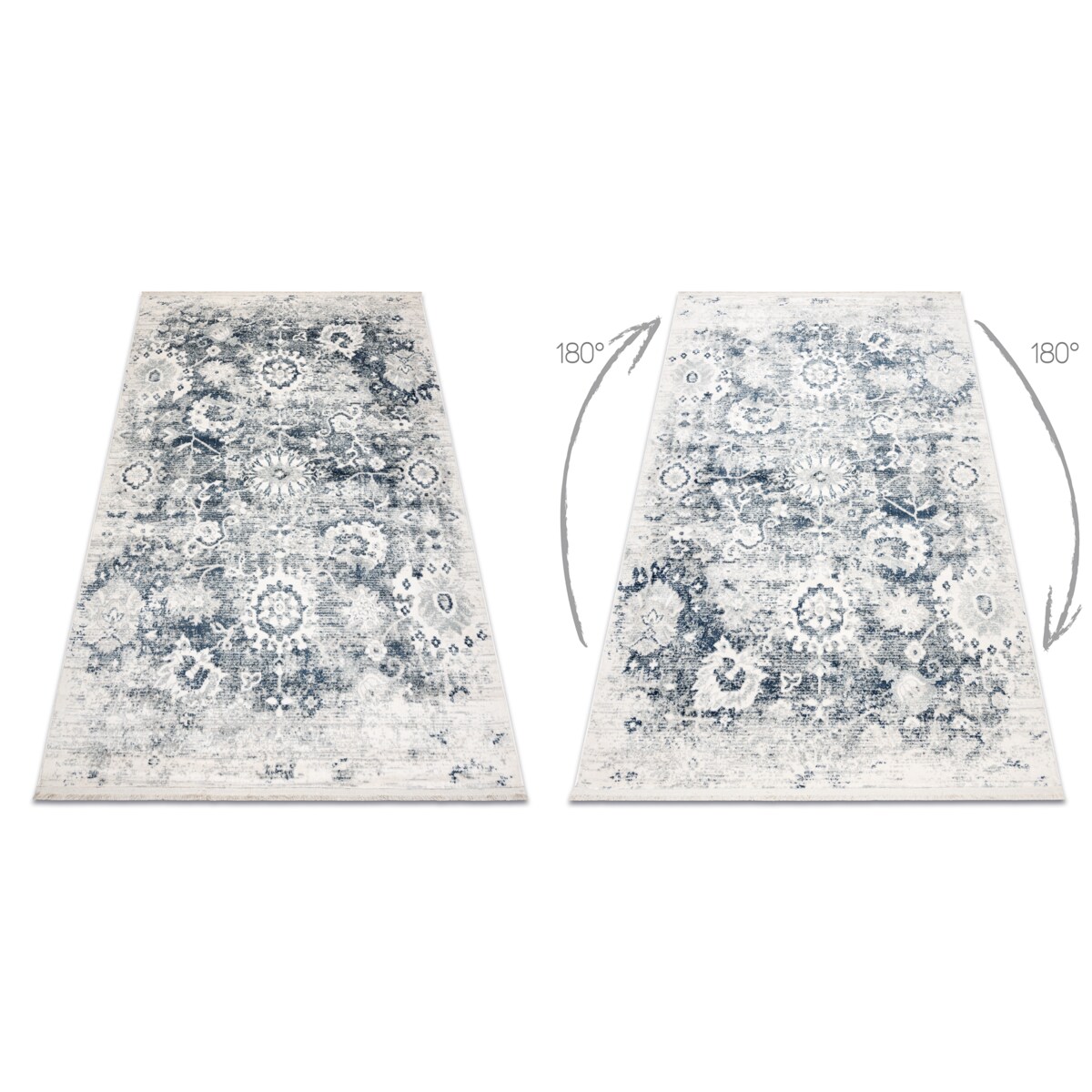 Dywan DISTIN 0822A granatowy / niebieski / 120x170 cm