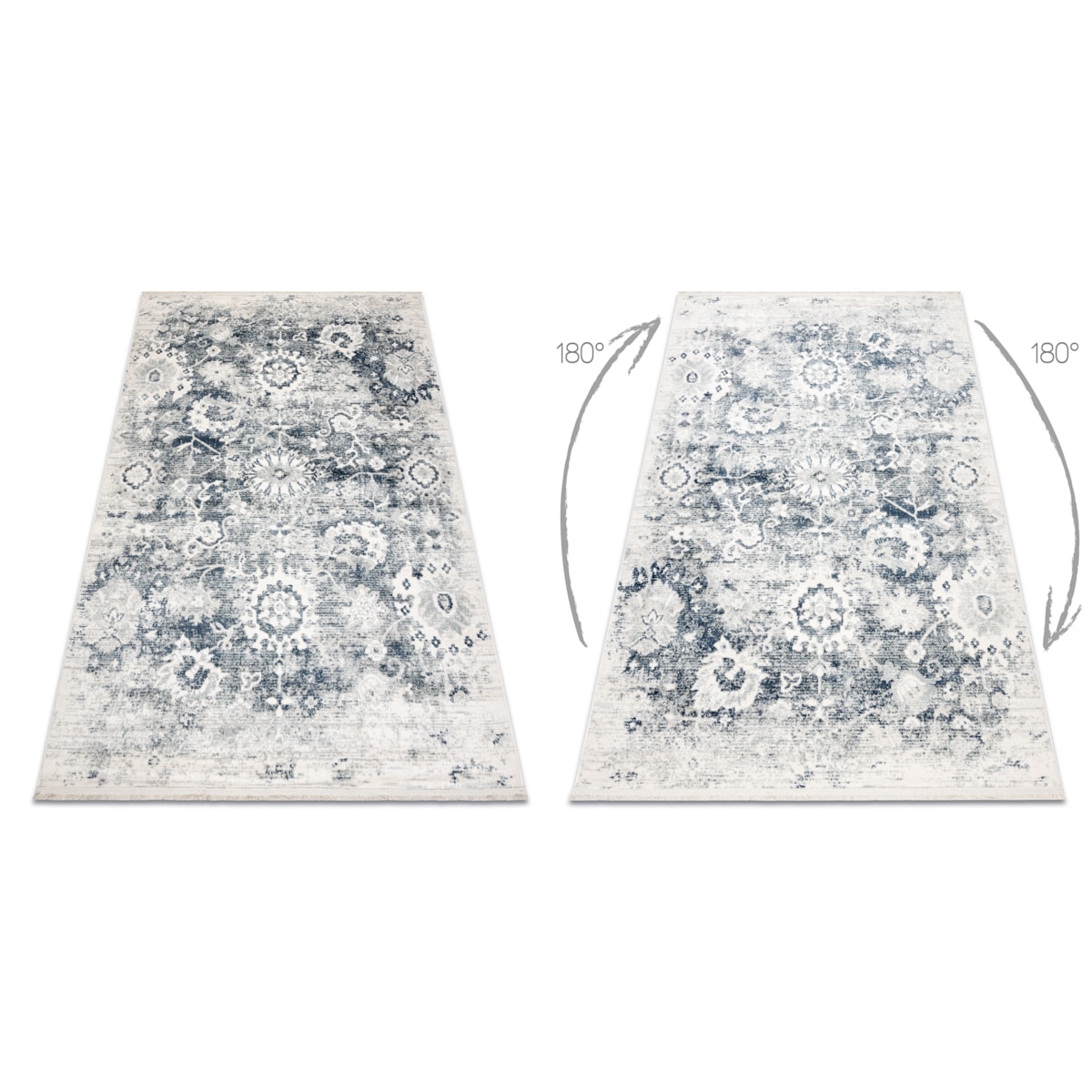 Dywan DISTIN 0822A granatowy / niebieski / 120x170 cm