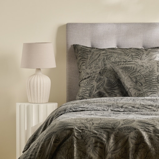 Pościel z bawełny satynowej Forzeta 160x200 cm z motywem roślinnym