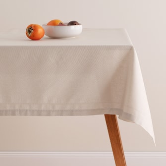 Solid Tablecloth With Hemp Dellon 130x180 cm