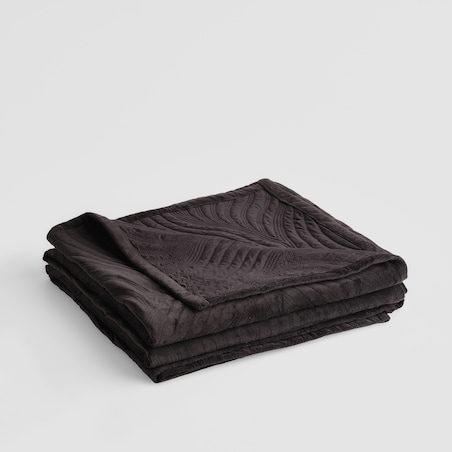 Jednokolorowa narzuta na łóżko z wytłoczonym wzorem Kaylin 200x220 cm