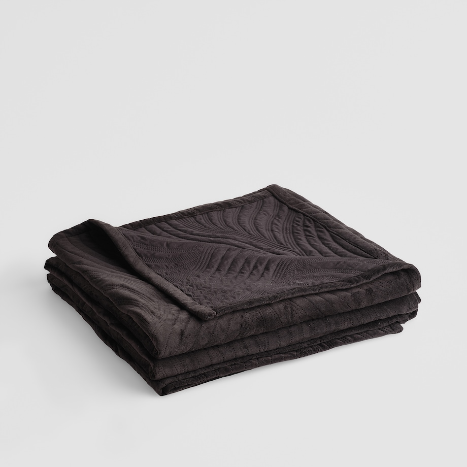 Jednokolorowa narzuta na łóżko z wytłoczonym wzorem Kaylin 200x220 cm