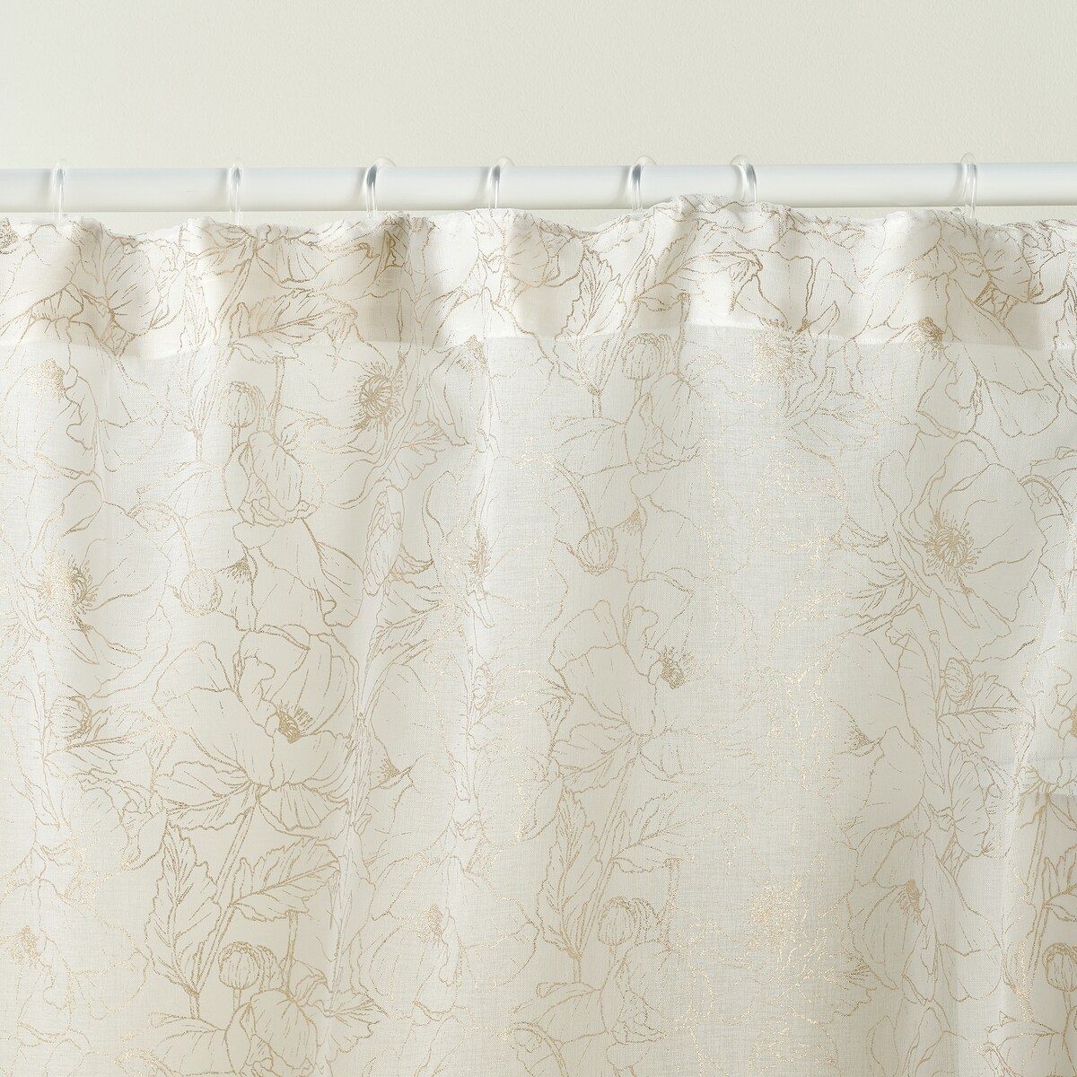 Firana Casinosis 140x250 cm z motywem kwiatowym