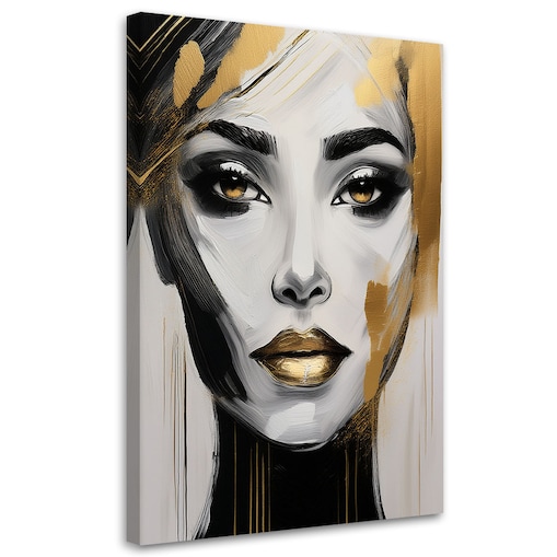 Feeby Obraz nowoczesny, Kobieta Portret Abstrakcja 60x90