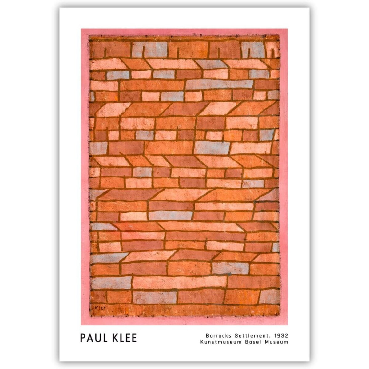 plakat paul klee barracks settlement 21x30
