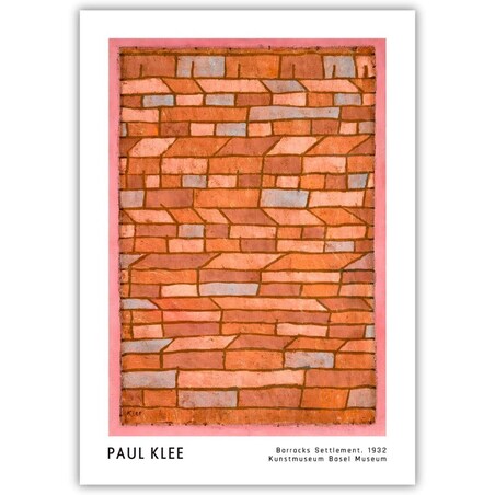 plakat paul klee barracks settlement 21x30