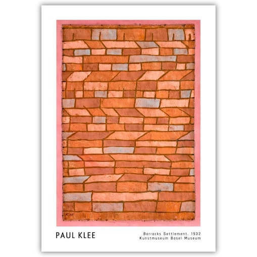 plakat paul klee barracks settlement 21x30