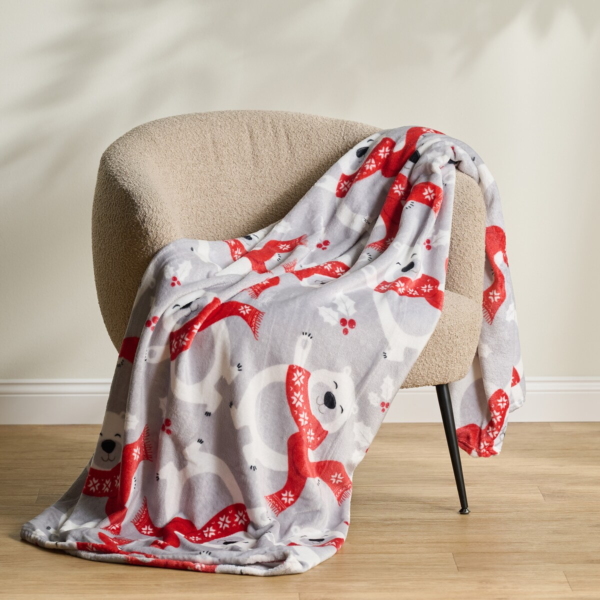 Drukowany koc Winter Fellows 150x200 cm