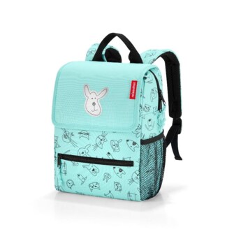 Plecak backpack kids cats and dogs mint - poliester