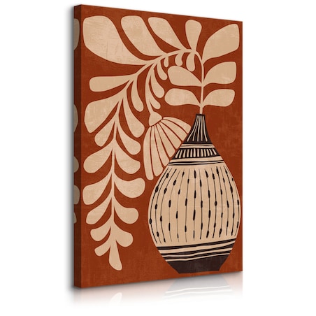 Obraz Japońska Dekoracja Kwiat w Wazonie 30x40cm