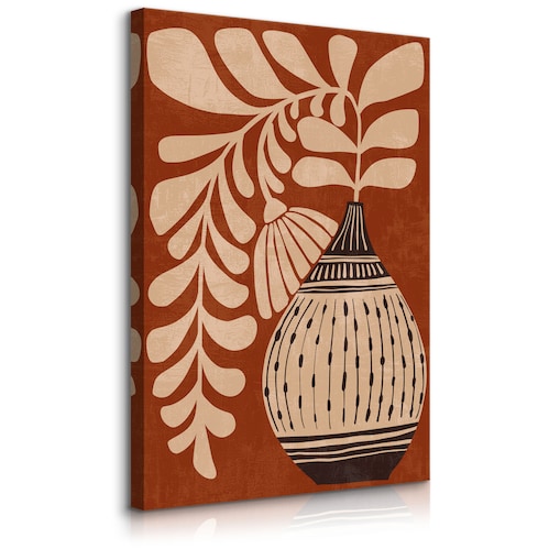 Obraz Japońska Dekoracja Kwiat w Wazonie 30x40cm