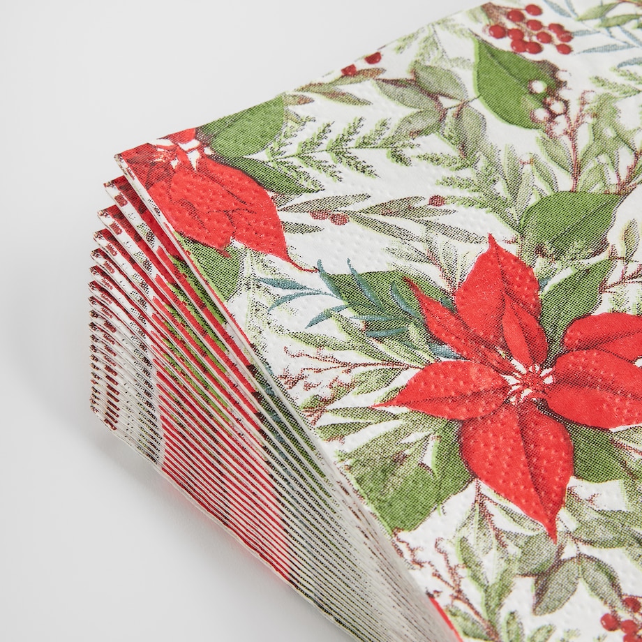 Komplet Serwetek Poinsetta