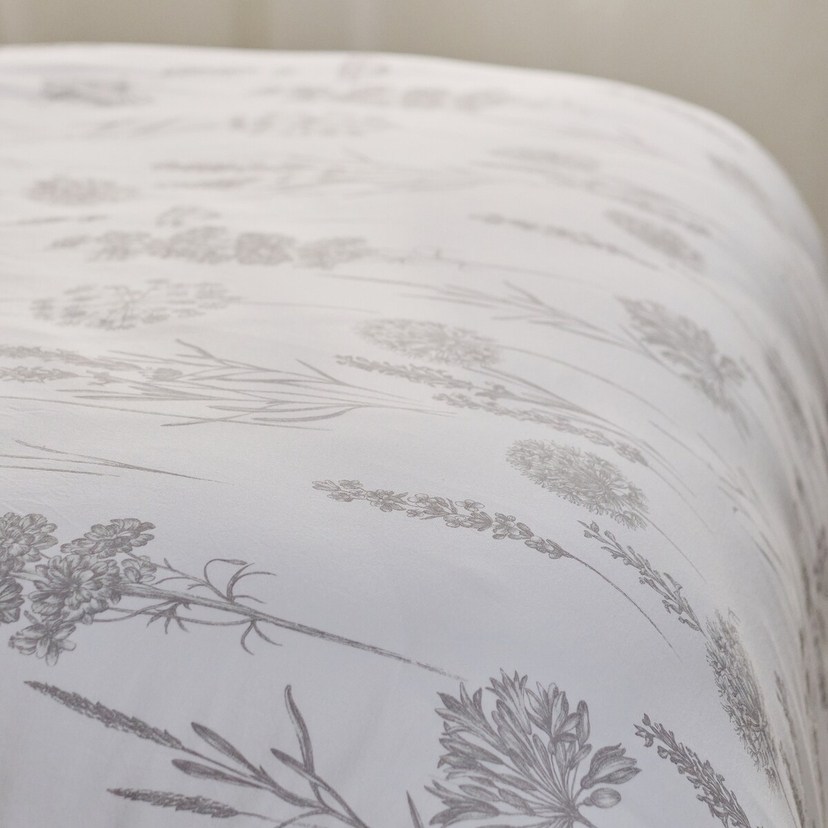 Pościel z bawełny satynowej Isoso 140x200 cm z motywem roślinnym