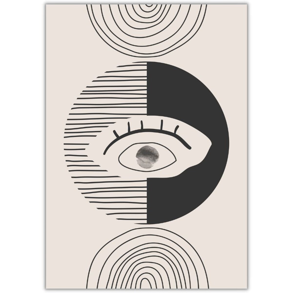 plakat lines and circles 4 21x30 cm