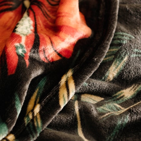 Drukowany koc Hibiskus 150x200 cm