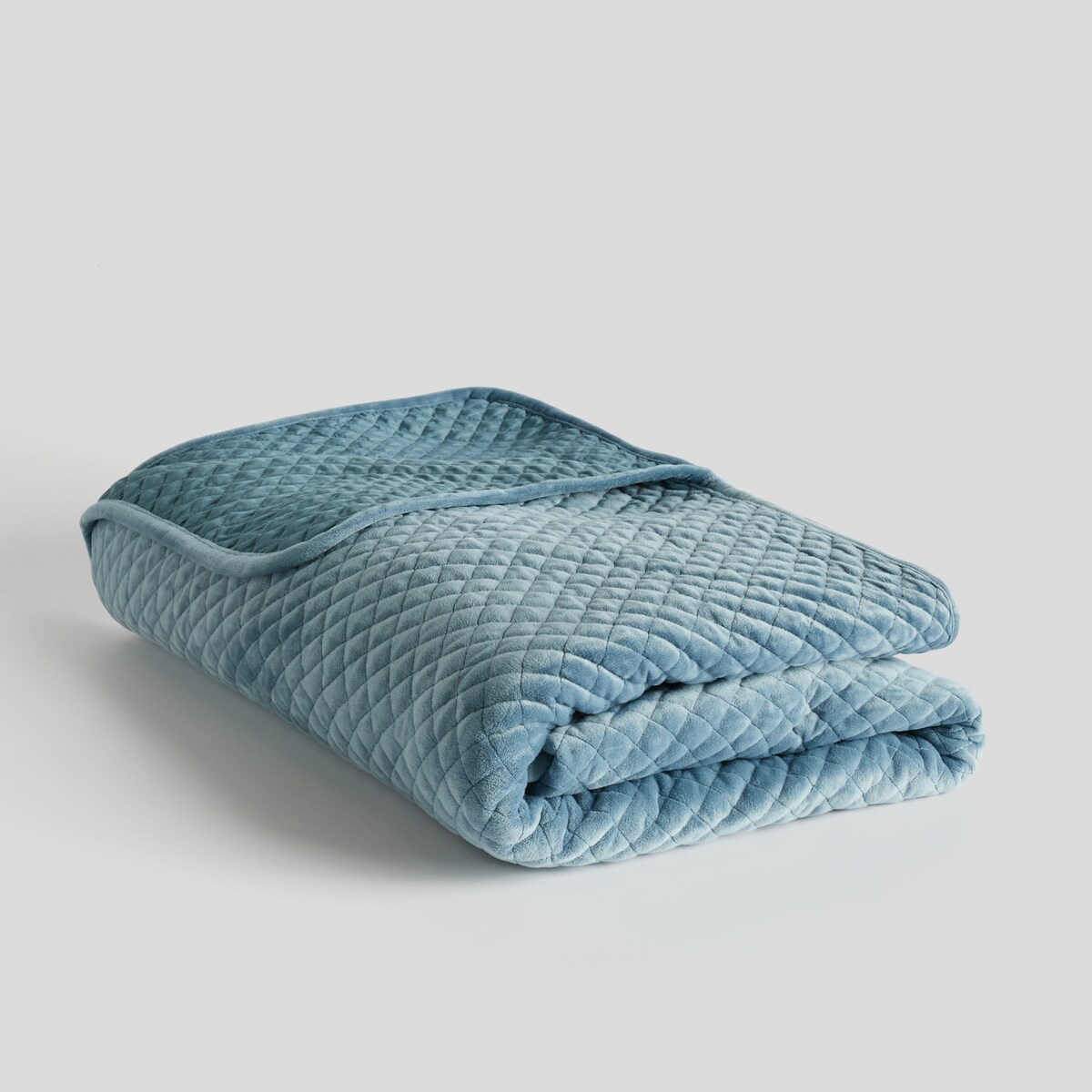 Jednokolorowa narzuta na łóżko Plums 200x220 cm z motywem geometrycznym