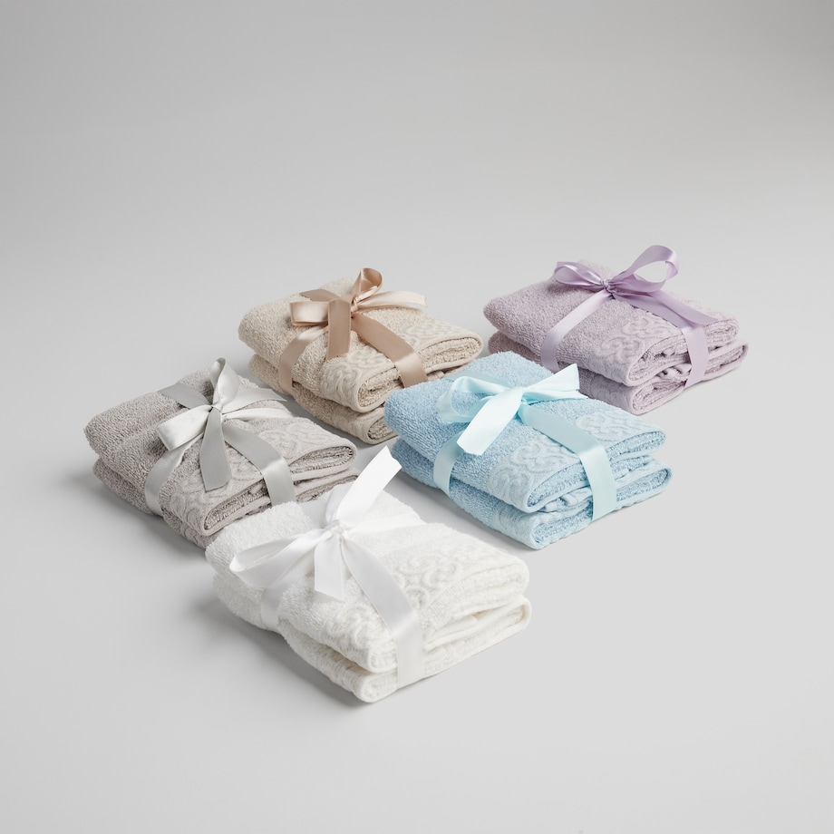 Komplet 2 szt. ręczników do twarzy lub do rąk Palais 30x50 cm