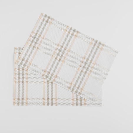 Zestaw 2 Podkładek Dekoracyjnych Parmilas w kratę