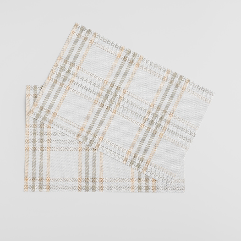 Zestaw 2 Podkładek Dekoracyjnych Parmilas w kratę