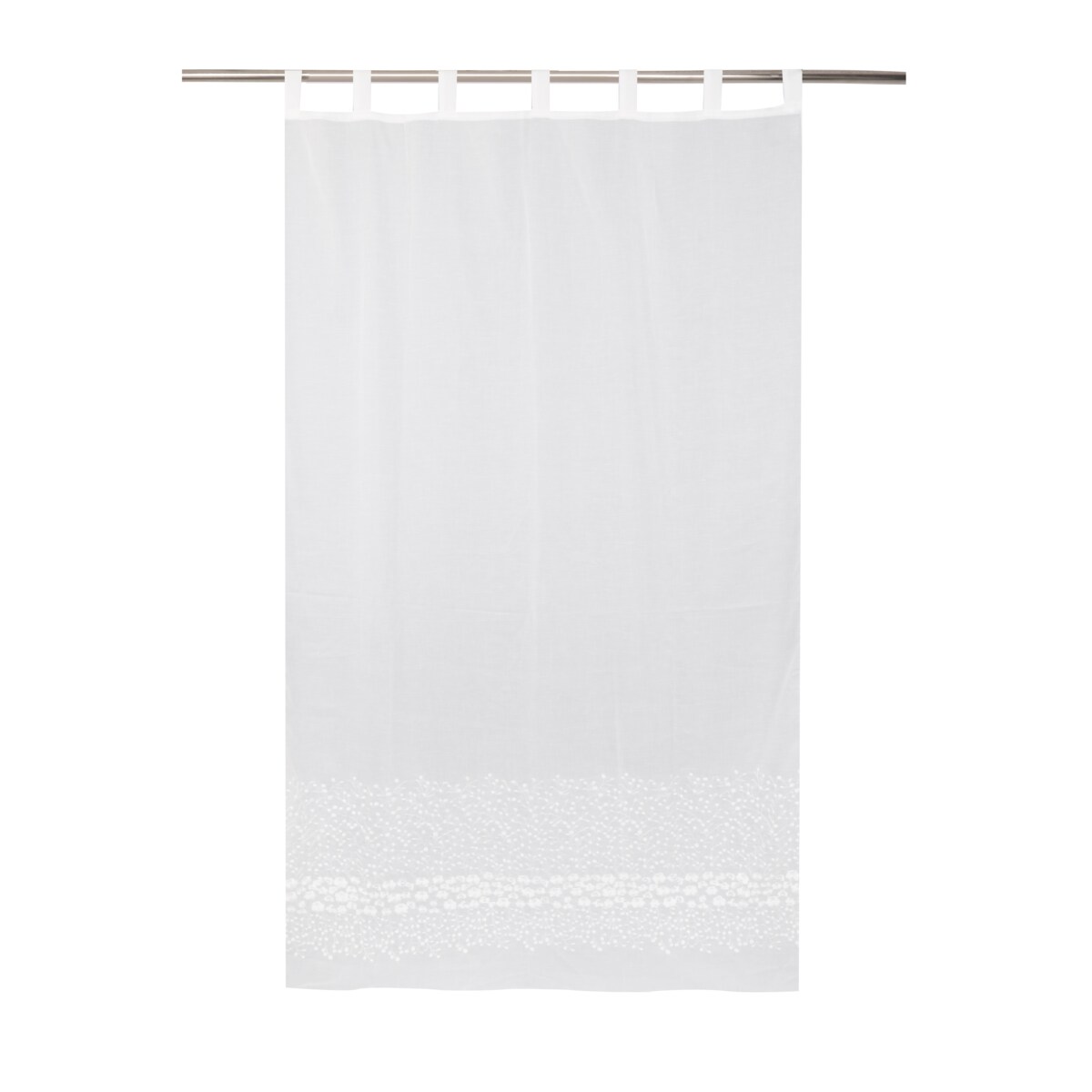 Firana haftowana Lucks 140x250 cm z motywem kwiatowym